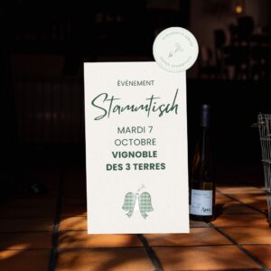 Soirée Stammtisch avec Le Vignoble des 3 Terres